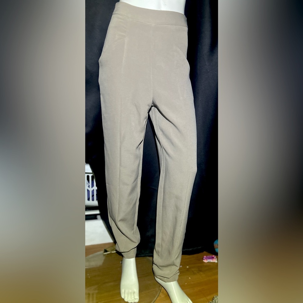 PrettyLittleThing Taupe Straight Leg Pants